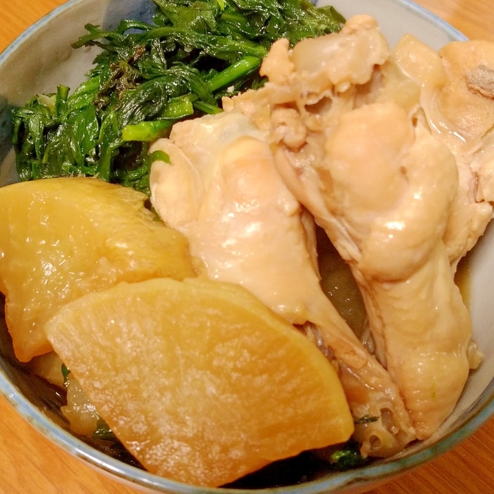 圧力鍋で簡単 大根と鶏手羽元の煮込み レシピ 作り方 By Yomogimotir 楽天レシピ